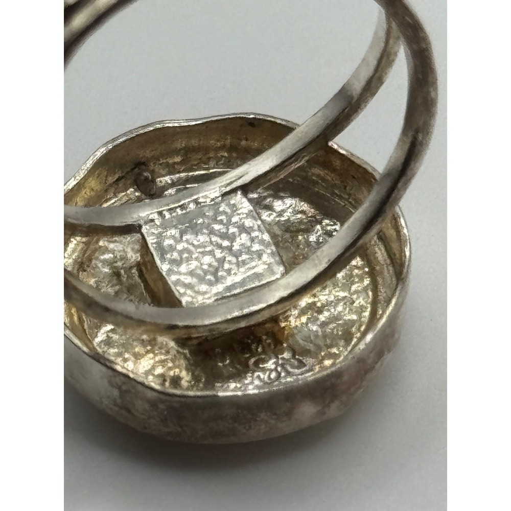 Luli Hamersztein Sterling Silver Roman Glass Ring Size 7 - Picture 12 of 15